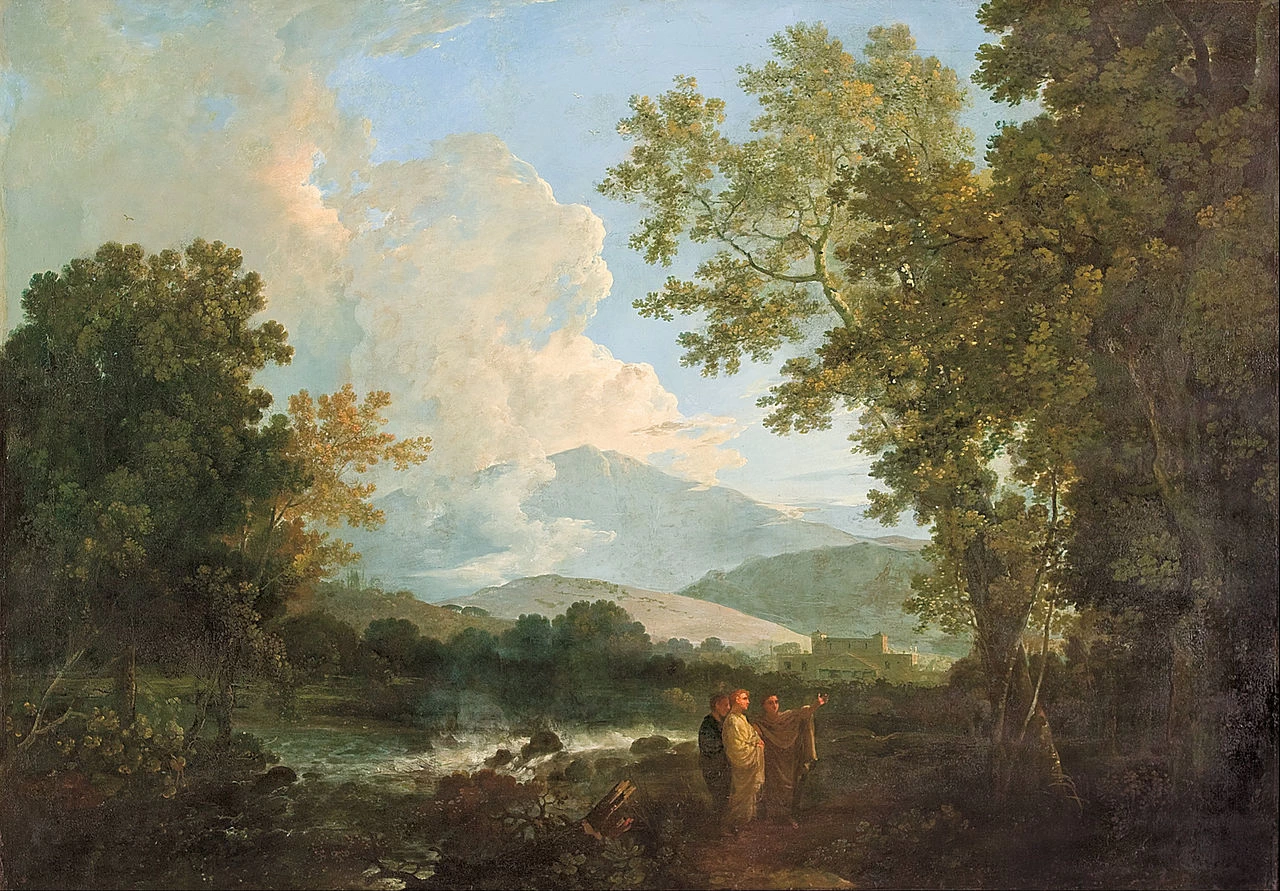 Cicerone con l'amico Attico e il fratello Quinto nella sua villa di Arpinum - Art Gallery of South Australia